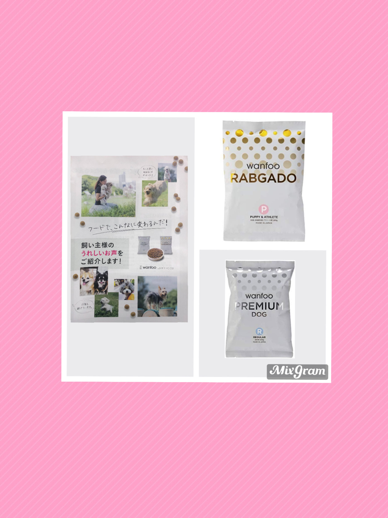 wanfoo PREMIUMDOG パピー&アスリート 200g×25袋 wanfoo🐶PREMIUM🐶DOG 200g～ - Dog Breeder アセルの魔法